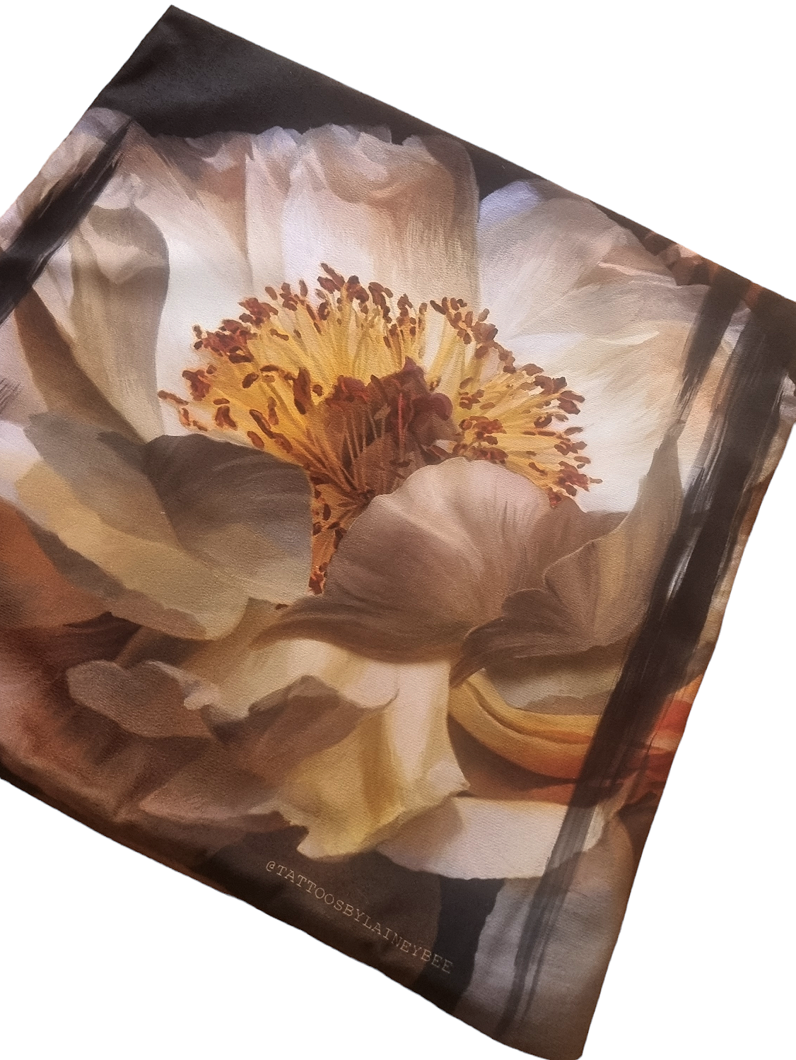 Earth Tone Painterly Peony throw pillowcase