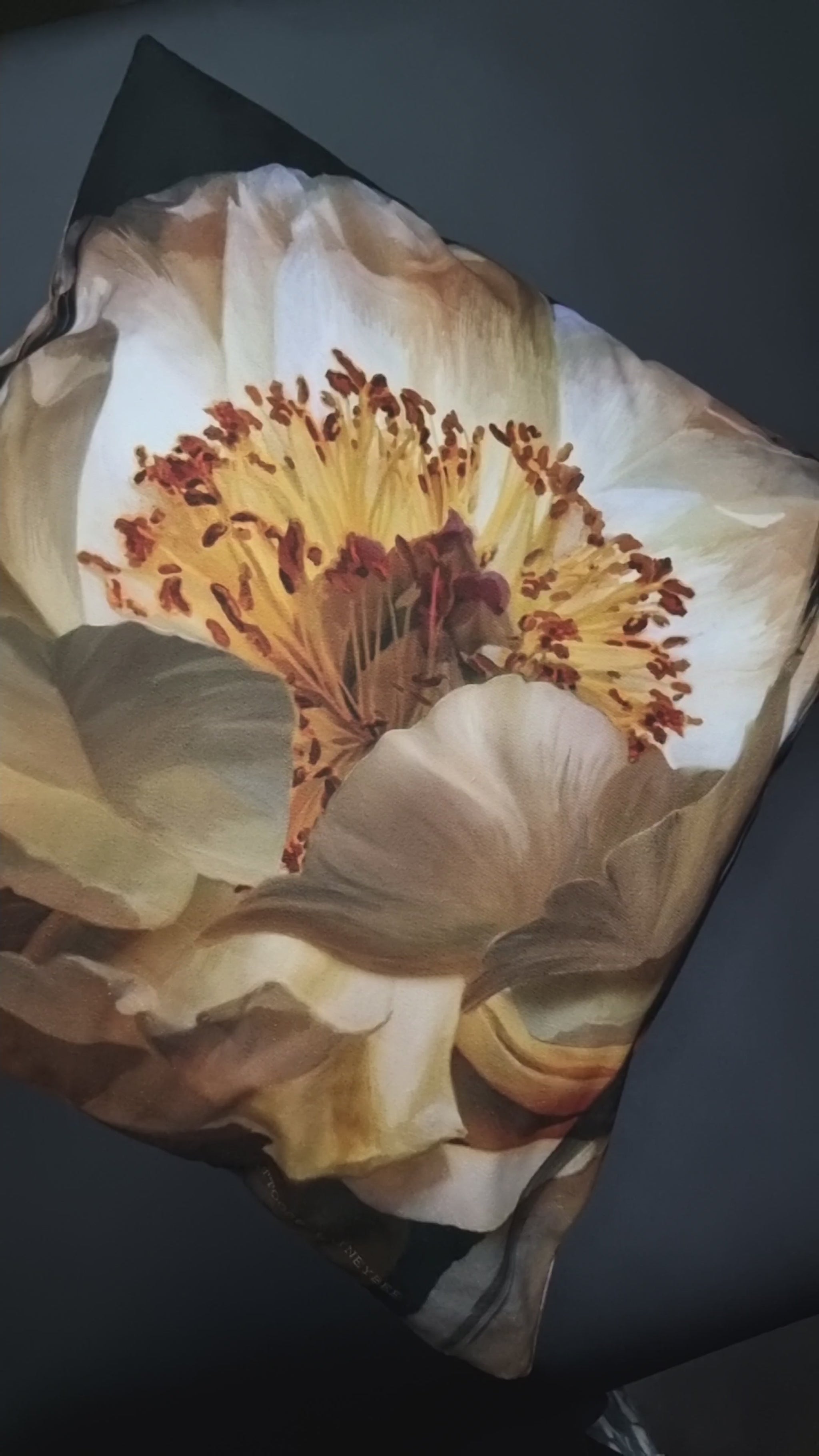 earth toned peony pillow case, soft and luxurious feel