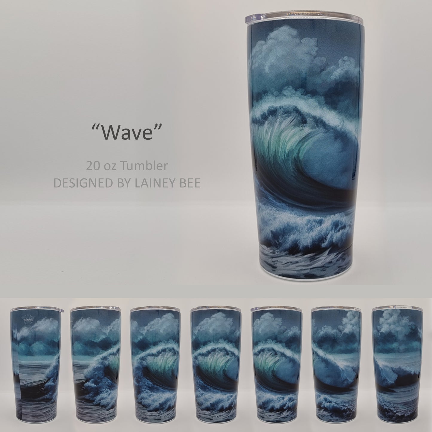20 oz tumbler with wave